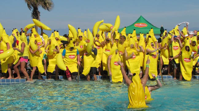 Founder’s Hall Invaded by Men in Banana Suits