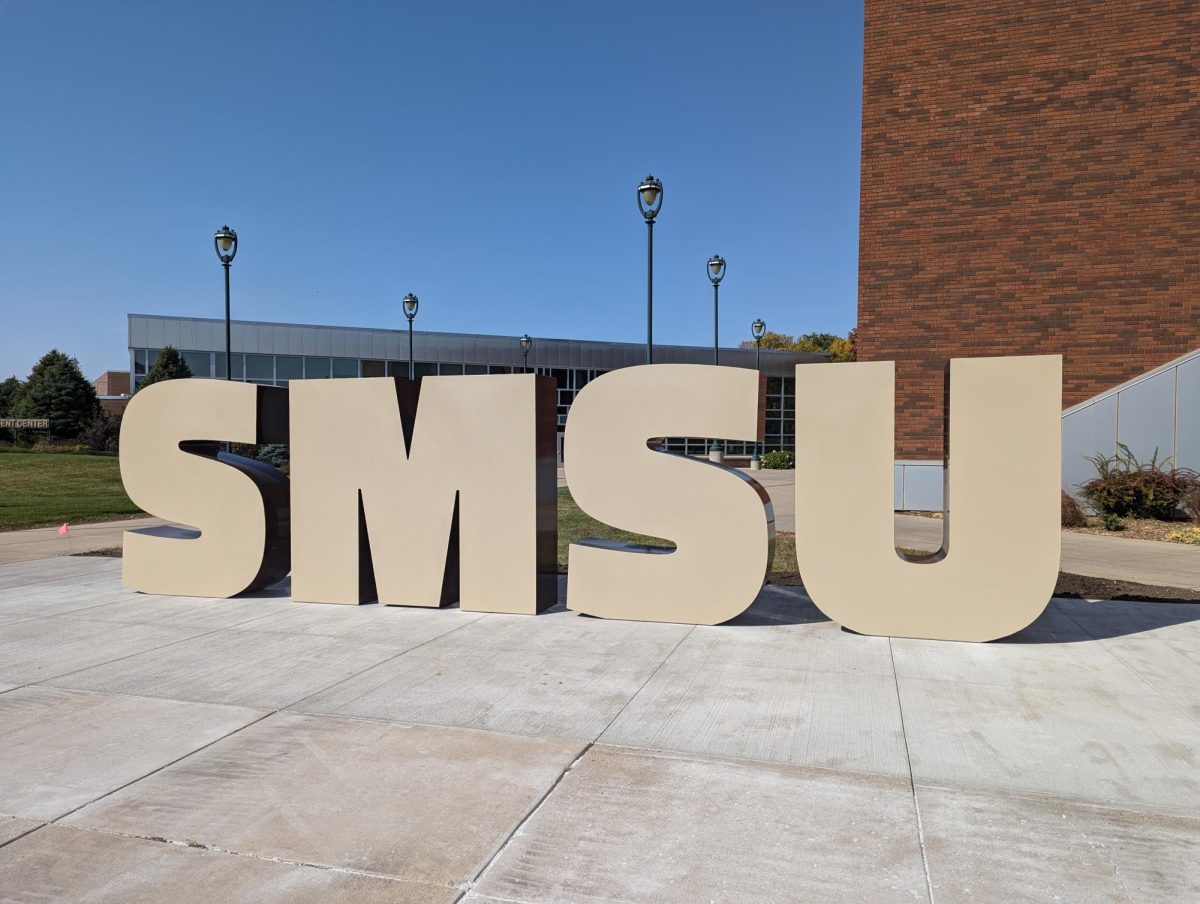 SMSU Sign Sculpture